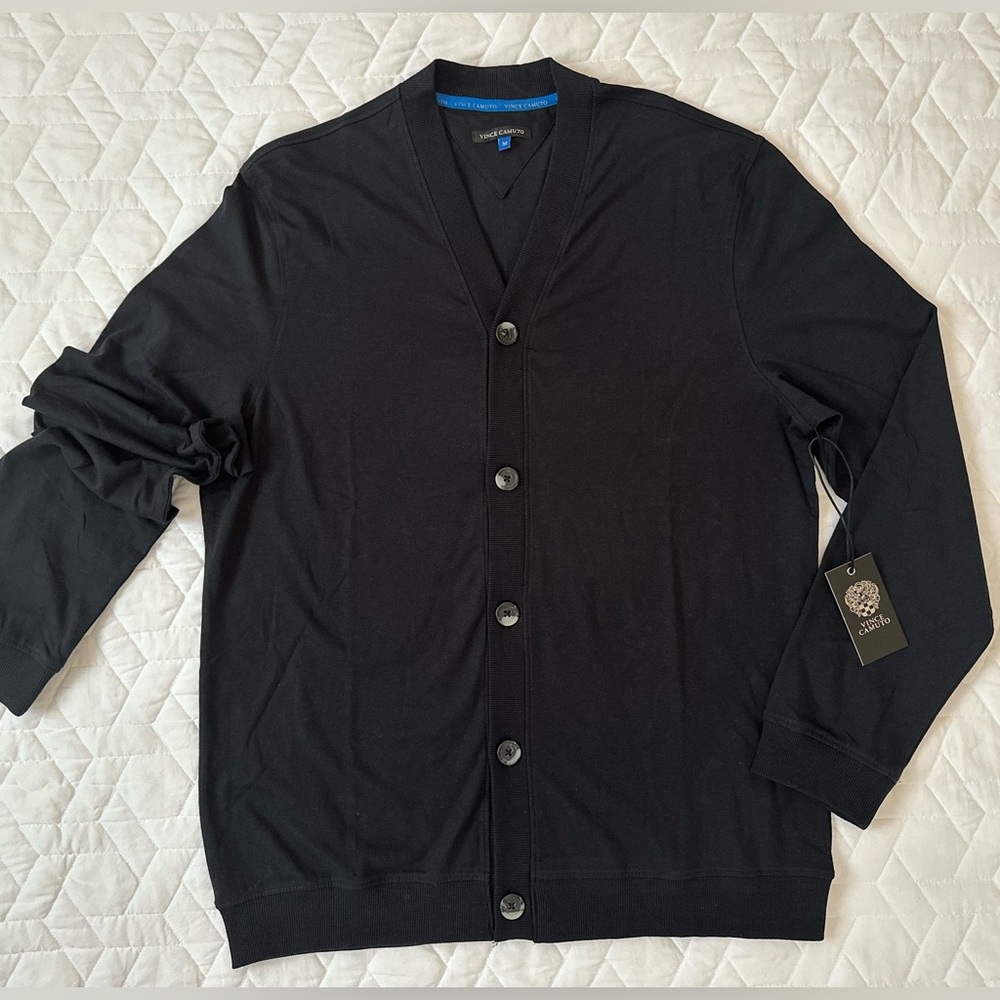 Men’s Vince Camuto Thin Cardigan 4 layering Size M NEW